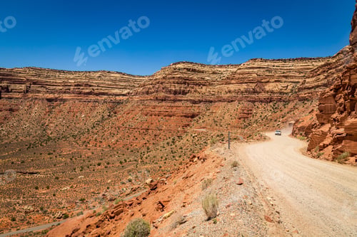 Preview: The Moki Dugway, On Utah Route 261, Is A Dirt Switchback Road Carved Into The Face Of The Cliff