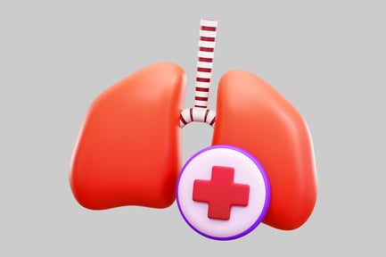 Preview: Lungs with a medical symbol.