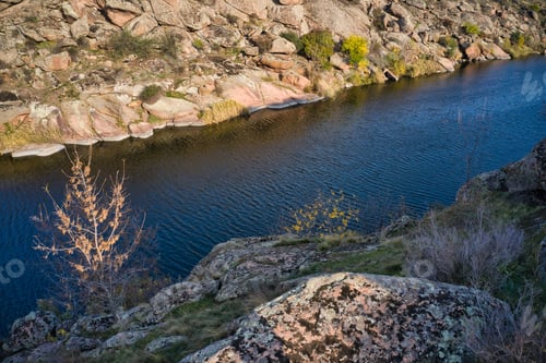 Preview: A stream flowing among huge stones in picturesque Ukraine
