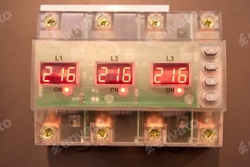 Preview: Electronic control box with buttons.