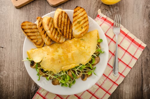 Preview: Mushroom and Microgreen Omelet