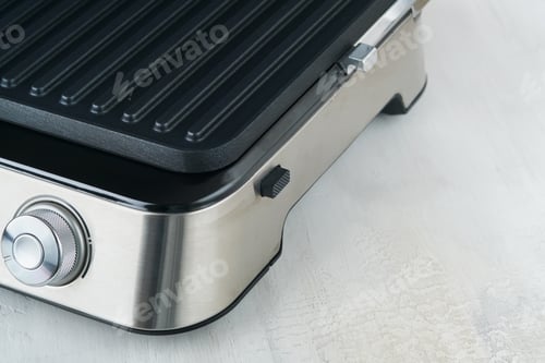 Preview: Electric grill. Modern kitchen portable grill tool for modern kitchen for grilling meat, vegetables