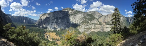 Preview: Panoramic view on the Yosemite Valley
