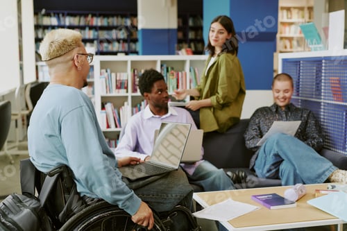 Preview: Collaborating in Group Study at University Library