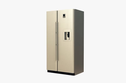 Modern Side-by-Side Refrigerator with Dispenser