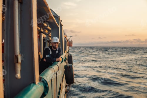 Preview: Marine Deck Officer or Chief mate on deck of offshore vessel or ship