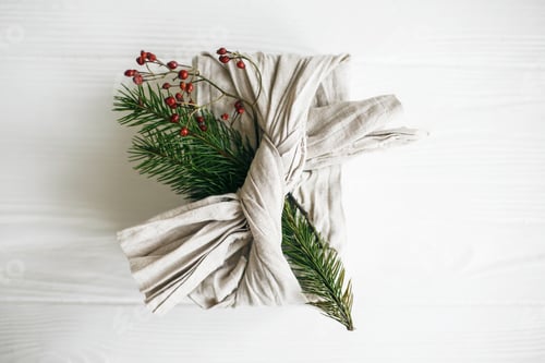Preview: Zero waste Christmas flat lay