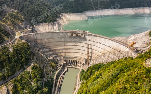 Preview: Aerial view of Enguri Dam