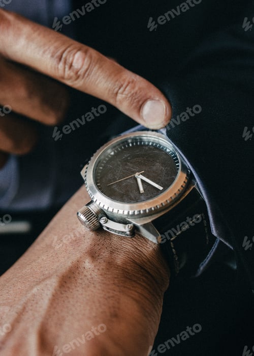 Preview: Mens wrist timepiece mockup