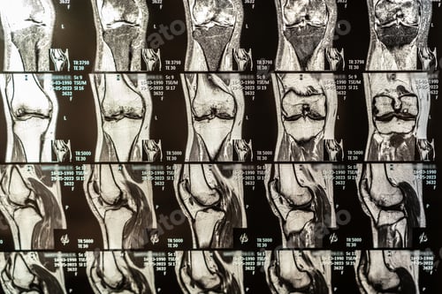 Preview: Magnetic resonance imaging of human knee joint for medical diagnosis