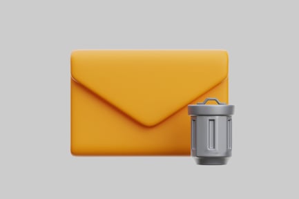 Preview: Deleted message with trash can