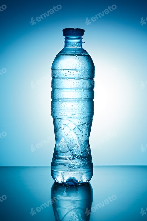 Preview: Blue plastic bottle with drops