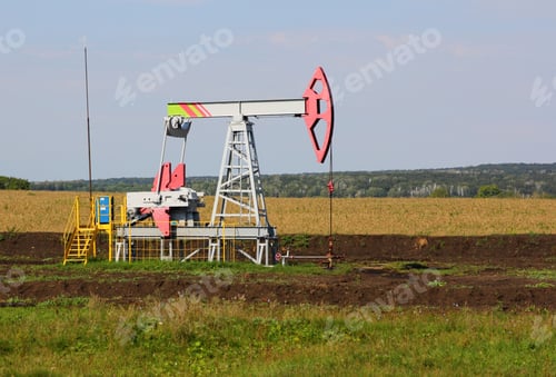 Preview: Oil pumpjack. Oil industry equipment.
