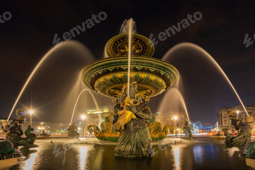 Preview: Fontaine Place de la Concorde in Paris France