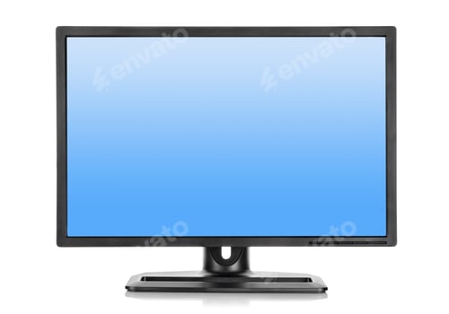 Preview: Liquid-crystal display on a white background