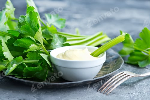Preview: celery with sauce