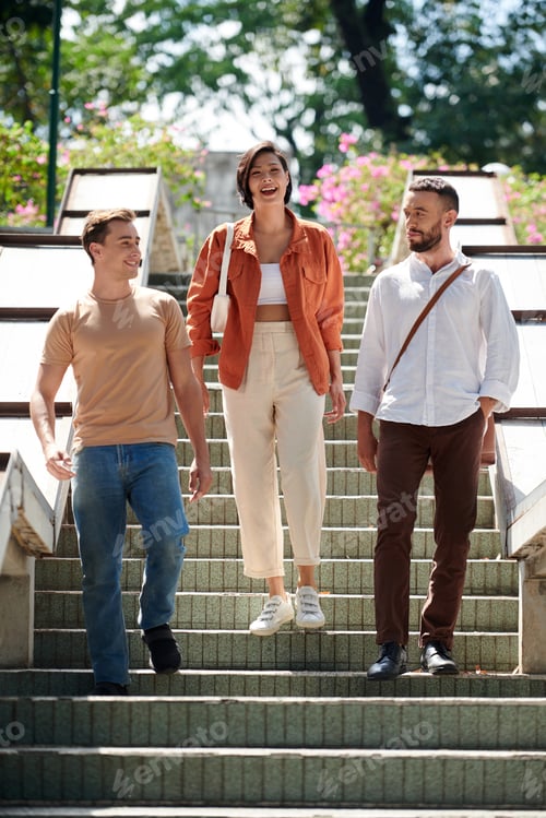 Preview: Adult Friends Walking Outdoor