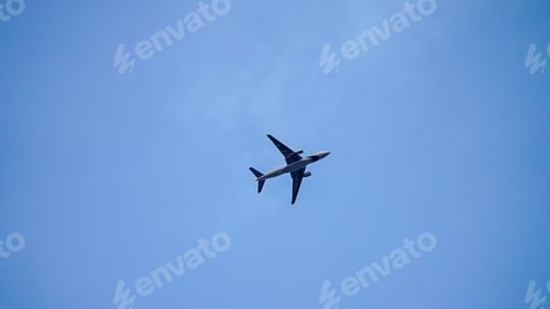 Preview: Plane in the sky. Travel.
