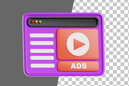 Preview: Video Ads 3D Icon