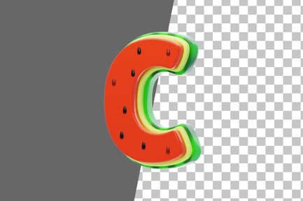 Preview: Watermelon C 3D Icon