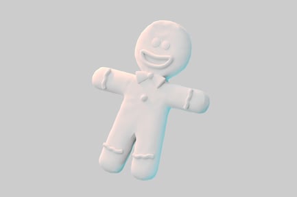 Preview: Gingerbread man figure