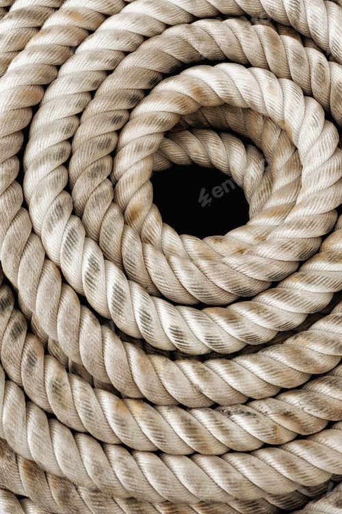Preview: Closeup shot of a tightly knotted piece of rope