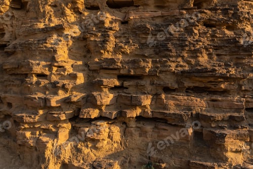 Preview: Sectional sedimentary rocks texture background