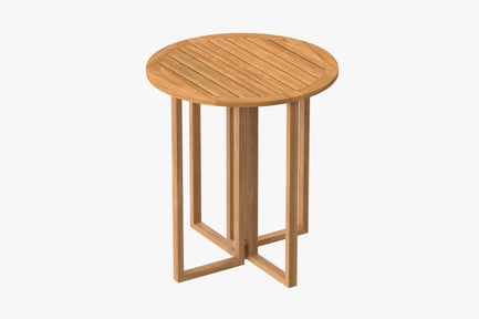 Preview: Round Wood Patio Bistro Table