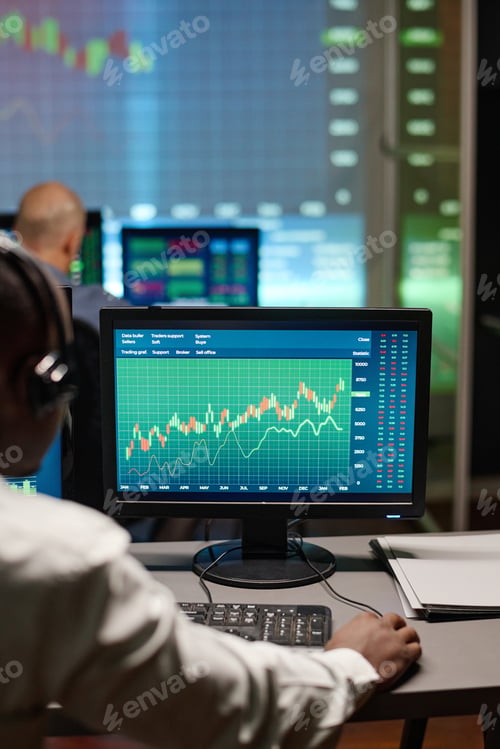 Preview: Man Working With Stock Trading Data