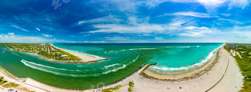 Preview: DuBois Park, Jupiter Beach and inlet, areal views, Florida