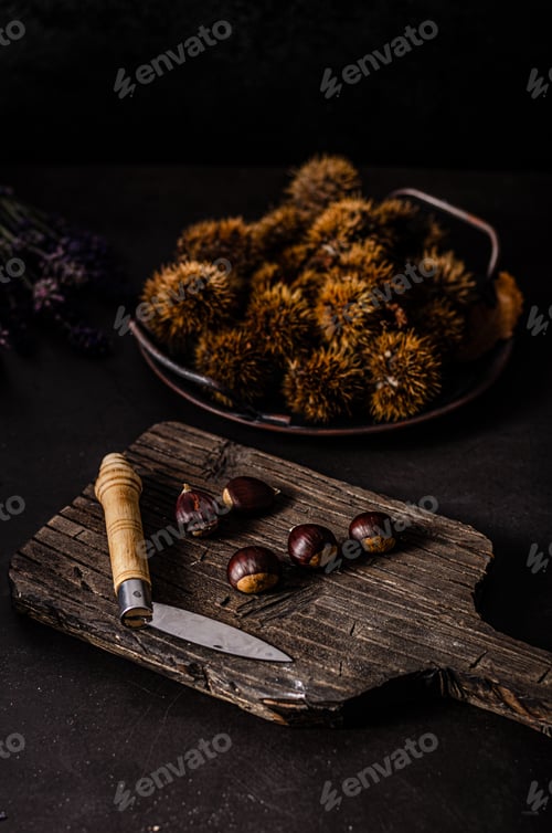 Preview: Chestnuts food photography