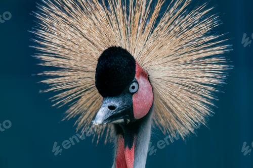 Preview: Beautiful crowned crane (Balearica pavonina)