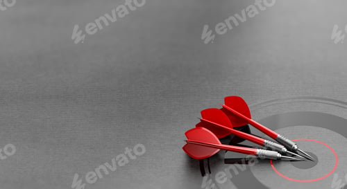 Preview: Business Target Background. Marketing and Advertising Concept.