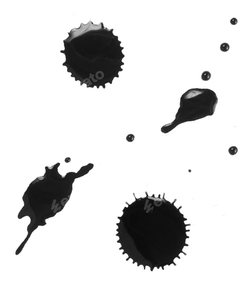 Preview: Close Up Of Coffee Stains Or Paint On White Background