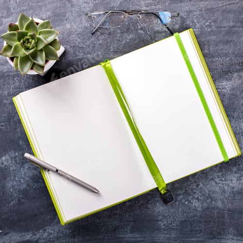 Preview: Notebook with pen.Business Concept