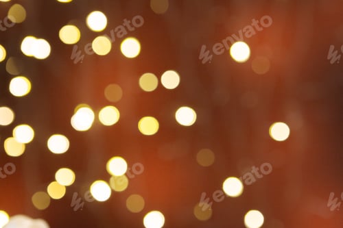 Preview: Brown blurred abstract sparkling festive bokeh background