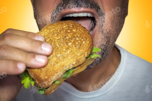 Preview: Close up of mouth eating.