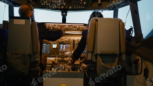 Preview: Captain and copilot inserting destination coordinates