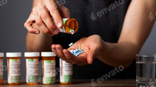 Preview: pills, medicine, vitamin, pouring