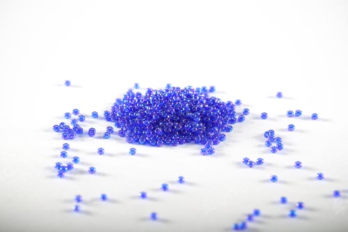 Preview: Beads Small Decorative Beads Lie On A White Background