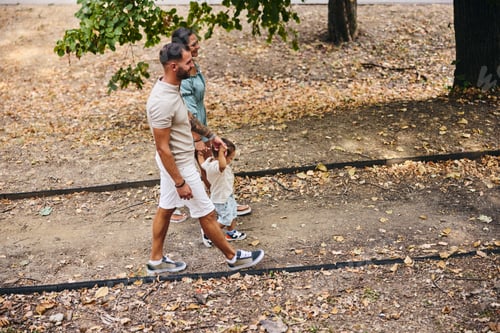 Preview: Family Walking In The Park