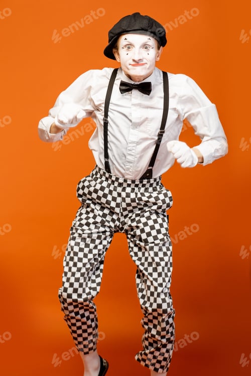 Preview: Pantomime on the orange background