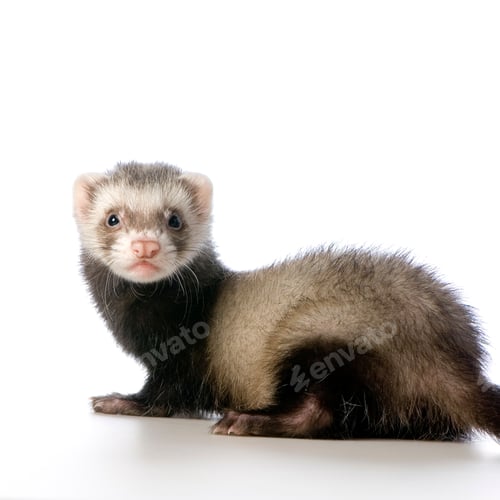 Preview: young siamese sable Ferret kit (10 weeks)