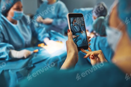 Preview: Theater of Surgery. The assistant conducts an online broadcast of a complex operation. Modern