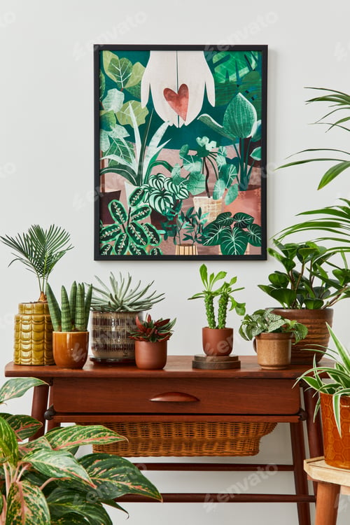 Preview: Domestic interior of living room