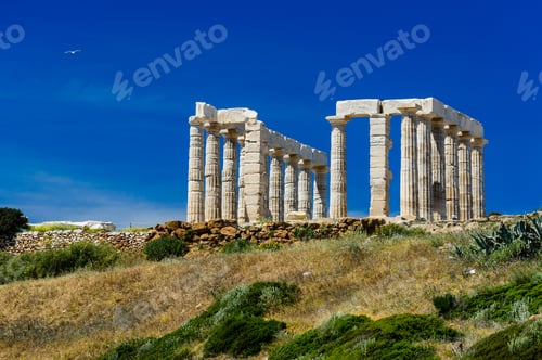 Preview: Poseidon temple at Cape Sounion in greece