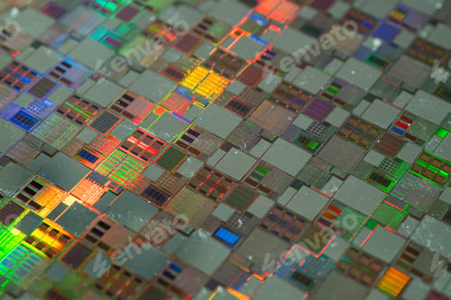 Preview: Silicon wafer for manufacturing semiconductor of integrated circuit.