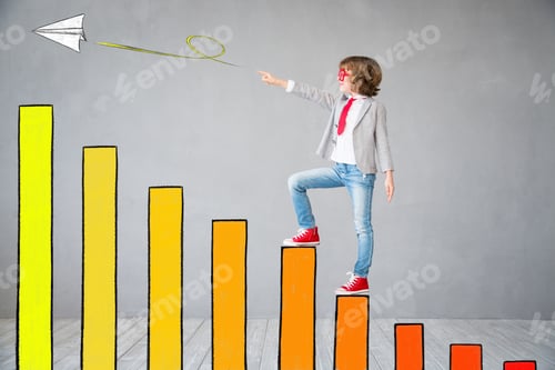 Preview: Child pretend to be businessman