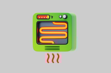 Preview: Cartoon scientific laboratory oven