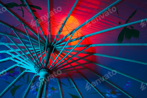 Preview: Traditional japanese umbrella, traditional japanese accessories concept